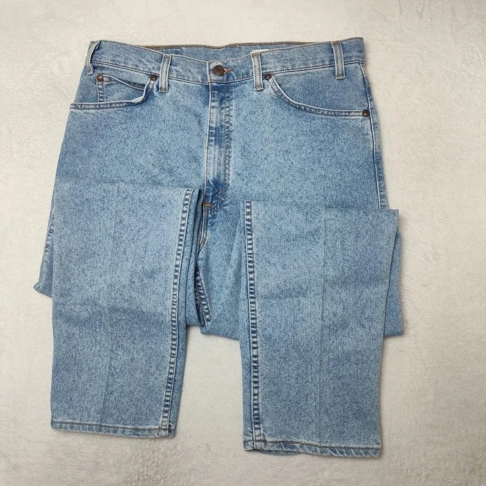 Vintage Levis 540 Jeans Mens 36x29 Blue Relaxed Straight Acid Wash 90s Denim USA